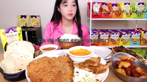 40cm giant pork cutlet-!😳 7 types of pork cutlet and curry mukbang