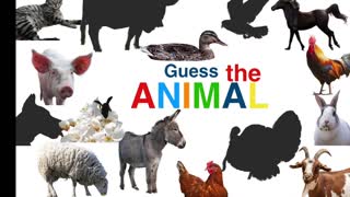 Farm animals in the game "Guess the Animal Sound"