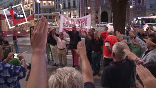 Los ultras vuelven a manifestarse ante la sede de la Generalitat en Madrid