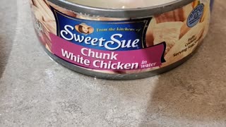 Eating Sweet Sue Chunk White Chicken, Dbn, MI, 9/13/23