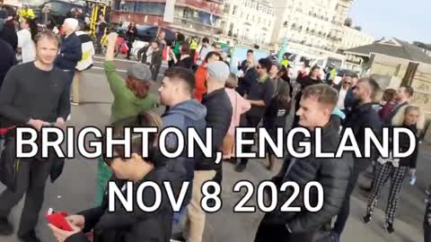 ANTI-LOCKDOWN RALLY, BRIGHTON, ENGLAND | NOV 8, 2020