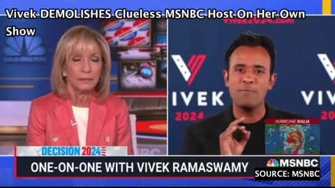 Vivek DEMOLISHES Clueless MSNBC Host On Her Own Show