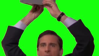 Michael Scott With Speaker “Everybody Dance Now” | Green Screen