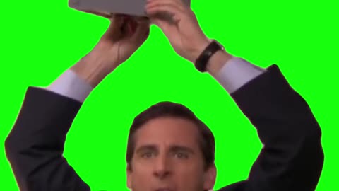 Michael Scott With Speaker “Everybody Dance Now” | Green Screen