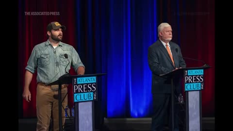 Georgia Republican convicted in Jan. 6 riot walks out during televised congressional primary debate