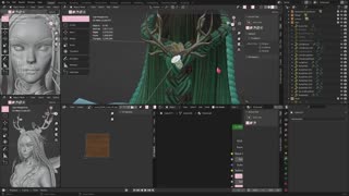 Fantasy Forest Fairy | 3D Blender Timelapse