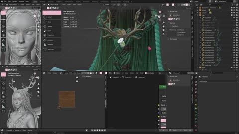 Fantasy Forest Fairy | 3D Blender Timelapse