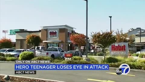 HERO TEENAGER LOSES EYE IN ATTACK