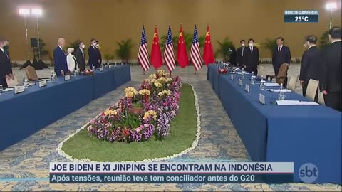 Joe Biden se encontra com Xi Jinping na Indonésia | SBT Brasil (14/11/22)