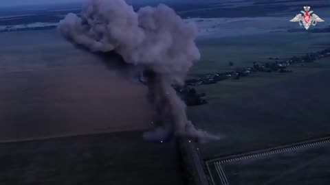 Russia strikes and destroys Ukrainian munitions and base in the Kupyansk area