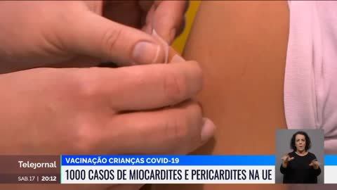 UE regista 1007 casos de miocardite e pericardite em crianças onde quase um quinto são de Portugal