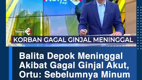 Balita Depok MeninggalAkibat Gagal Ginjal Akut,Ortu: Sebelumnya MinumParacetamol Sirop