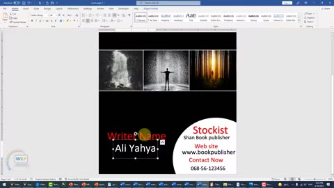 How to make a book cover in ms word
