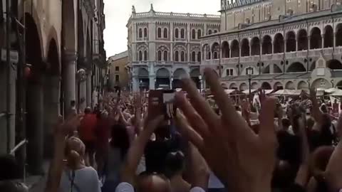 Padova, Italy: Green Pass, Lockdown Protest