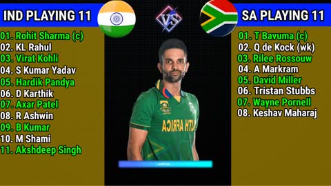 T20 World Cup 2022 India vs South Africa 30th Match Playing 11 Comparison IND vs SA playing 11