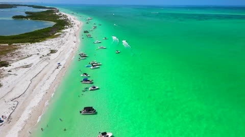 NORTH HONEYMOON ISLAND FLYOVER - DUNEDIN, FLORIDA