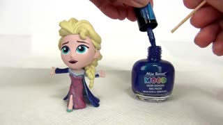 DIY COLOR CHANGERS! Snow Queen & Little Sister Princess Kids Craft Activity