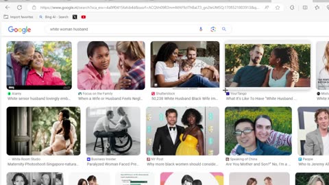 Google And Bing Showing Nearly Only Mixed Race Couples