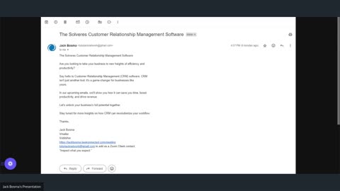 EVENT: The Solveres Customer Relationship Management Software