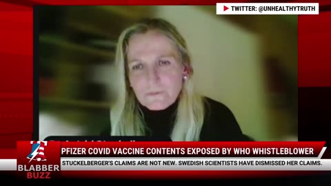 Pfizer Covid Vaccine Contents Exposed By WHO Whistleblower