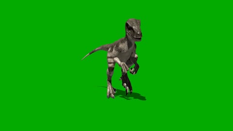 little dinosaur walking with animal composite video