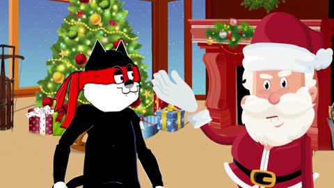 Kung Fu Cat Christmas Cartoon