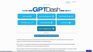 GPTDash Instant Content Creator - Commercial License information