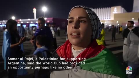 WNWCHANEL | Palestinian flags appear in large numbersworld cup in qatar