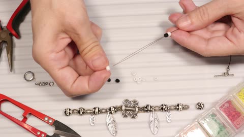 DIY Porcelain and Metal Beads Bracelet, Handmade Jewelry Tutorial