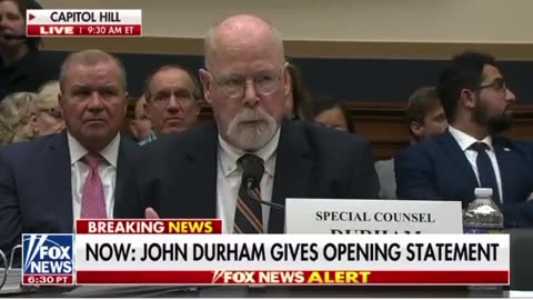 DURHAM TESTIFIES! Special Counsel Says 'The FBI Too Willing to Accept Steele Dossier.' [WATCH]
