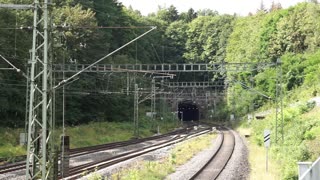 Train traffic Rehberg tunnel east portal