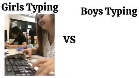 Girls Typing V.S Boys Typing ------ Bangash Vines