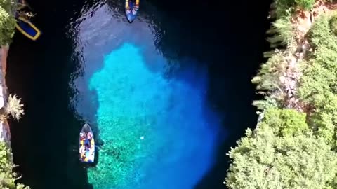 The Picturesque Cave Lake Of Melissani Greece