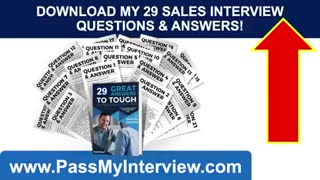 Sales representative #interview #questions.