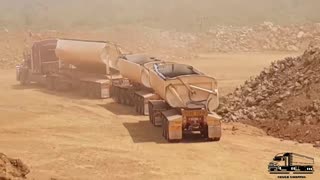 Triple Road Train working hard in Australian mines