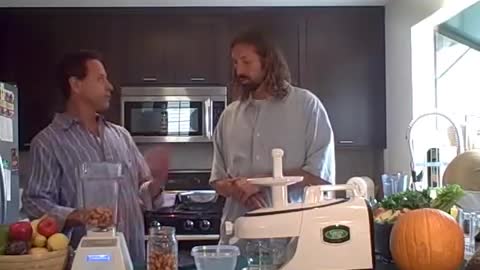 ALMOND MILK RECIPE + GORILLA MILK for STRENGTH & POWER RAW FOOD DIET + LOU CORONA - Oct 13th 2010