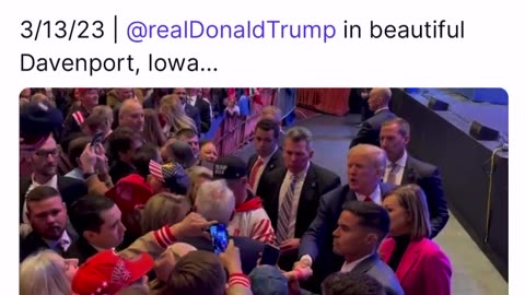 Dan Scavino Donald Trump in beautiful Davenport, Iowa March 13 2023