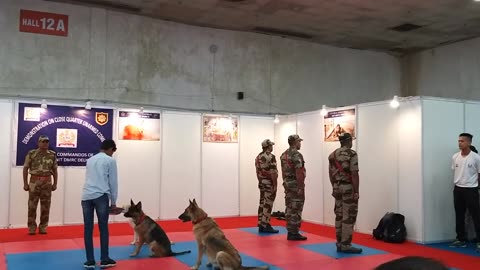 CISF demonstration of dog squad