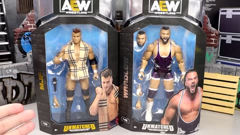 Unboxing and Review of AEW Unmatched Walmart Exclusive MJF and Wardlow Figures