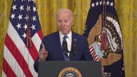 Biden: "Last year I proposed and the Congress passed the Inflation Reduction Act which no Republican voted for. Even the good ones. I don't mean good in moral sense. I mean, the normal Republicans."