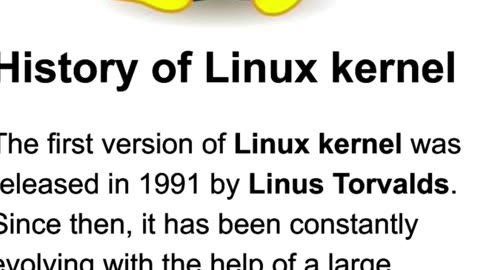 History of Linux kernel.