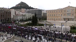 Clashes erupt at protest over train crash in Greece