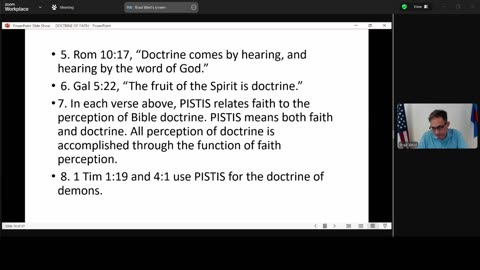 Doctrine of Faith Pastor Brad West