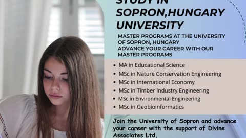 Tradition Meets Innovation: Master Programs at University of Sopron with Divine Associates Ltd