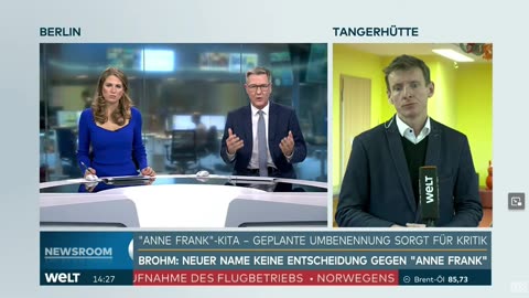 Interview mit OB Brohm in Tangerhütte zur Umbenennung der Kita "Anne Frank"