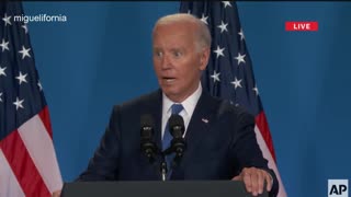 Biden Stops Rant Mid-Sentence to Ask "What're You Doing?" to Seemingly No One