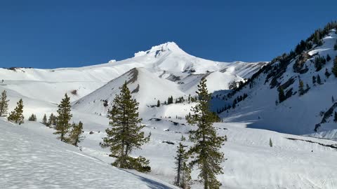 Seeking the Mountain Peak – White River West Sno Park – Mount Hood – Oregon – 4K