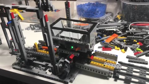 Lego GBC Akiyuki Train v2 - Rotary Dumper mod with elevator test run