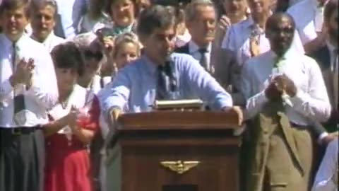 July 23, 1988 - Democratic Presidential Nominee Michael Dukakis in Stockton, California