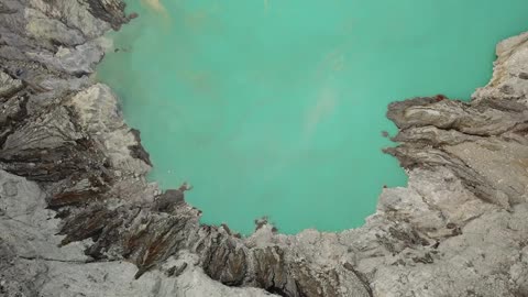 Astonishing drone footage of amazing volcanic crater